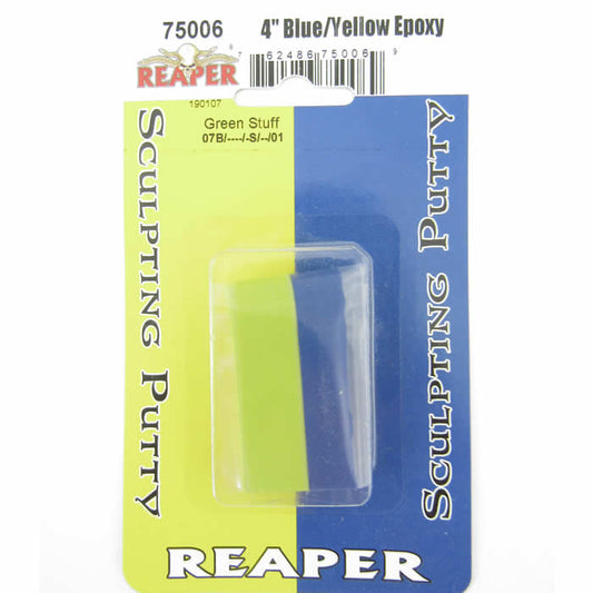 RPR75006 Green Stuff Sculpting Putty Blue and Yellow Epoxy Reaper Main Image