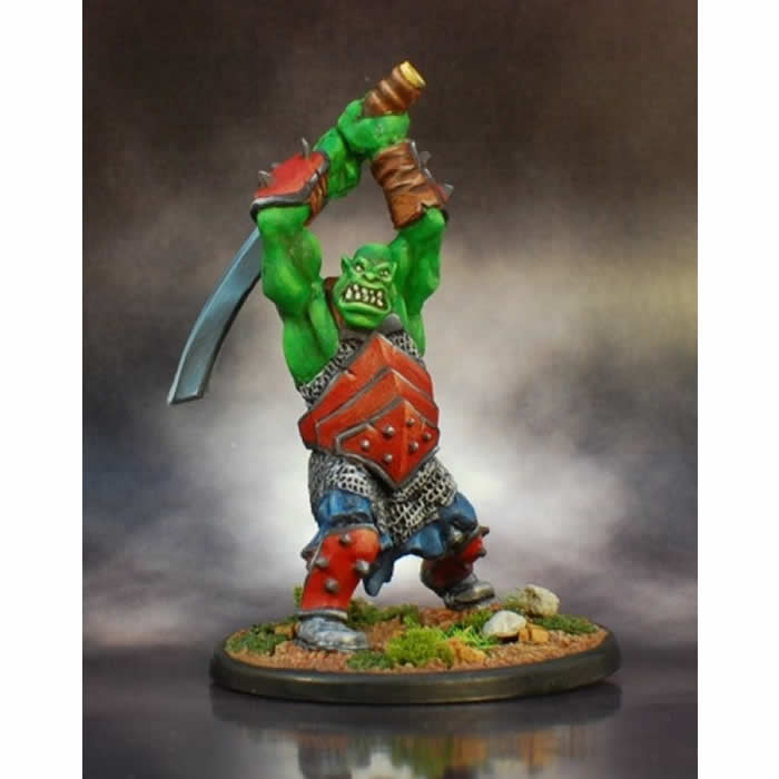 RPR77059 Orc Berserker with Two Handed Sword Miniature 25mm Heroic Scale Main Image