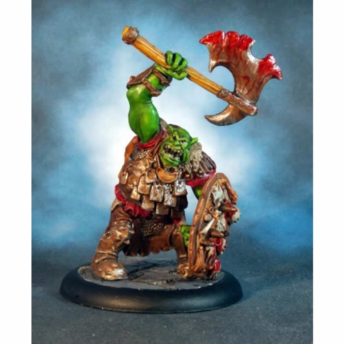 RPR77064 Kavorgh Orc Warboss Miniature 25mm Heroic Scale Main Image