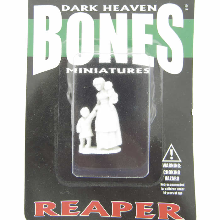 RPR77087 Townsfolk Mom and Kids Miniature 25mm Heroic Scale 2nd Image