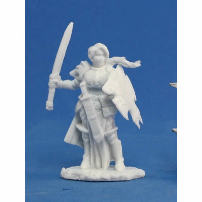 RPR77094 Trista the White Wolf Female Fighter Miniature 25mm Heroic Scale 3rd Image