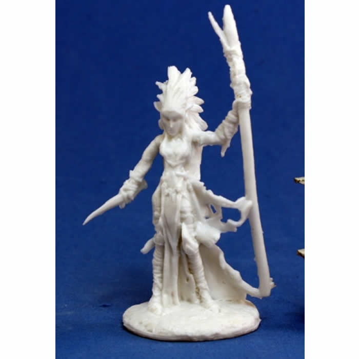 RPR77121 Liela Dark Elf Wizard Miniature 25mm Heroic Scale Dark Heaven Main Image