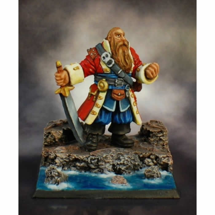 RPR77132 Barnabus Frost Pirate Captain Miniature 25mm Heroic Scale Main Image