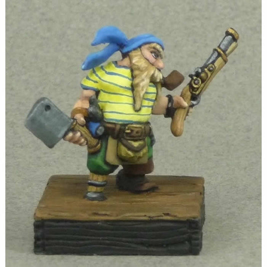 RPR77133 Gruff Grimecleaver Dwarf Pirate Miniature 25mm Heroic Scale Main Image