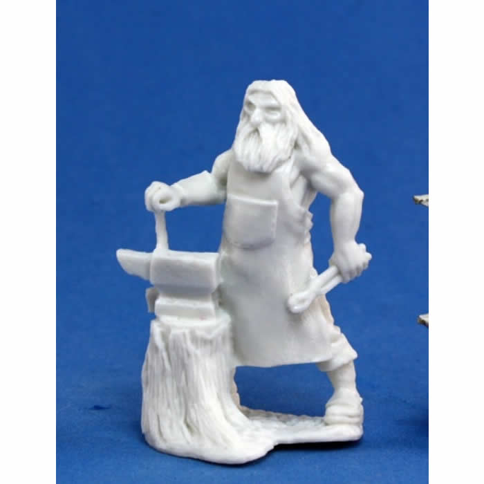 RPR77142 Townsfolk Blacksmith Miniature 25mm Heroic Scale Dark Heaven 3rd Image