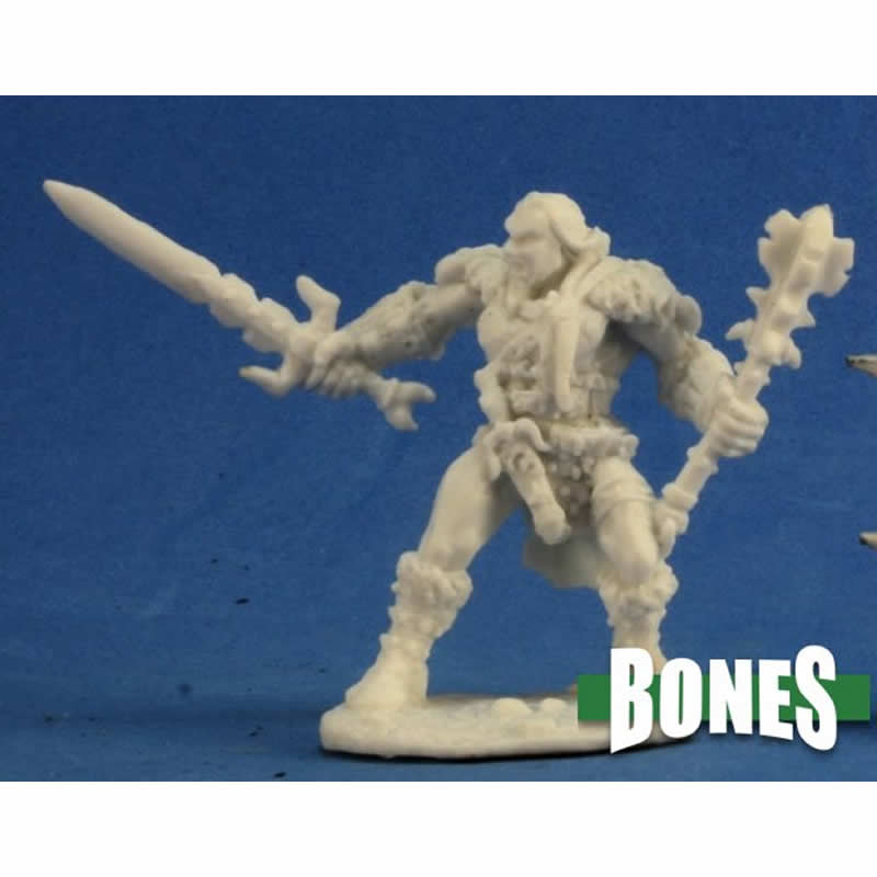 RPR77219 Grundor Hoardtaker Barbarian Miniature 25mm Heroic Scale Main Image