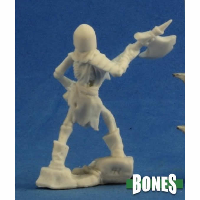 RPR77241 Skeleton Guardian Axeman Miniature 25mm Heroic Scale Bones 3rd Image