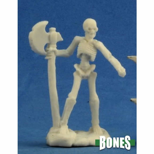 RPR77243 Skeleton Warrior Axeman Miniature 25mm Heroic Scale Bones Main Image