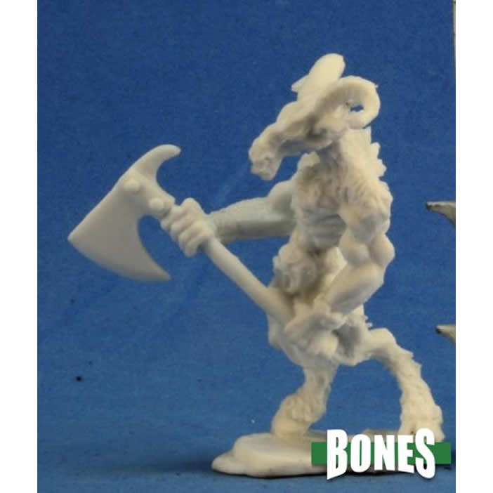 RPR77252 Beastman Warrior 1 Miniature 25mm Heroic Scale Bones Main Image