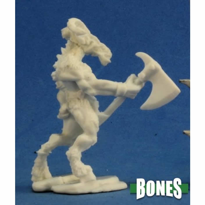 RPR77252 Beastman Warrior 1 Miniature 25mm Heroic Scale Bones 3rd Image