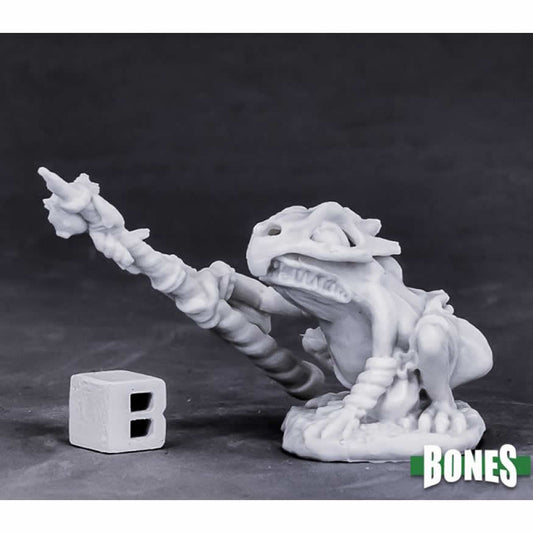 RPR77269 Mudcroak Squog Shaman Miniature 25mm Heroic Scale Bones Main Image