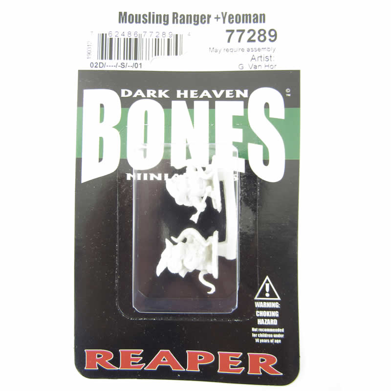 RPR77289 Mousling Ranger and Yeoman Miniature 25mm Heroic Scale Figure Dark Heaven Bones Reaper Miniatures 2nd Image