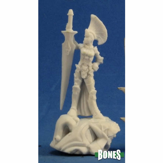 RPR77302 Female Paladin Miniature 25mm Heroic Scale Figure Bones Main Image