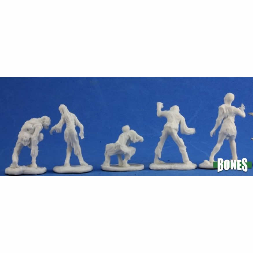 RPR77342 Zombies Miniature 25mm Heroic Scale Figure Dark Heaven Bones 3rd Image