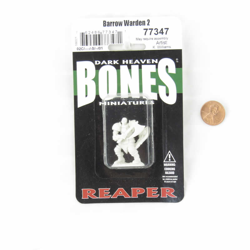 RPR77347 Barrow Warden 2 Miniature 25mm Heroic Scale Figure Dark Heaven Bones 2nd Image