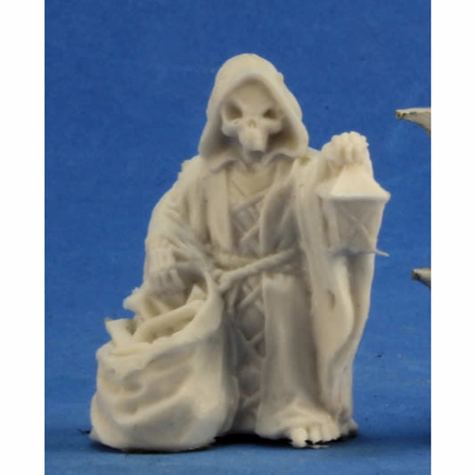 RPR77360 Mr Bones with Lantern Miniature 25mm Heroic Scale Figure Dark Heaven Bones Main Image