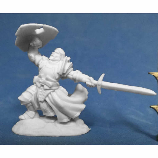 RPR77385 Sir Rathan Kranzhel Human Fighter Miniature 25mm Heroic Scale Figure Dark Heaven Bones Main Image