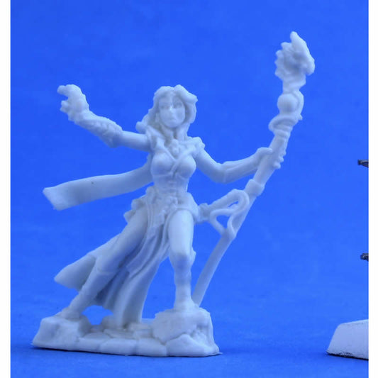 RPR77386 Andriessa Elven Sorceress Miniature 25mm Heroic Scale Figure Dark Heaven Bones Main Image