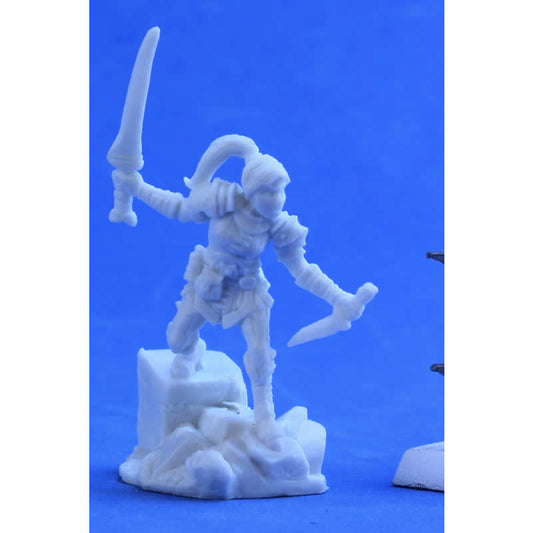 RPR77387 Lanelle Half-Elf Rogue Miniature 25mm Heroic Scale Figure Dark Heaven Bones Main Image