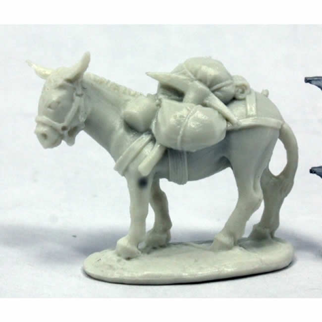 RPR77402 Pack Donkey Miniature 25mm Heroic Scale Bones Main Image