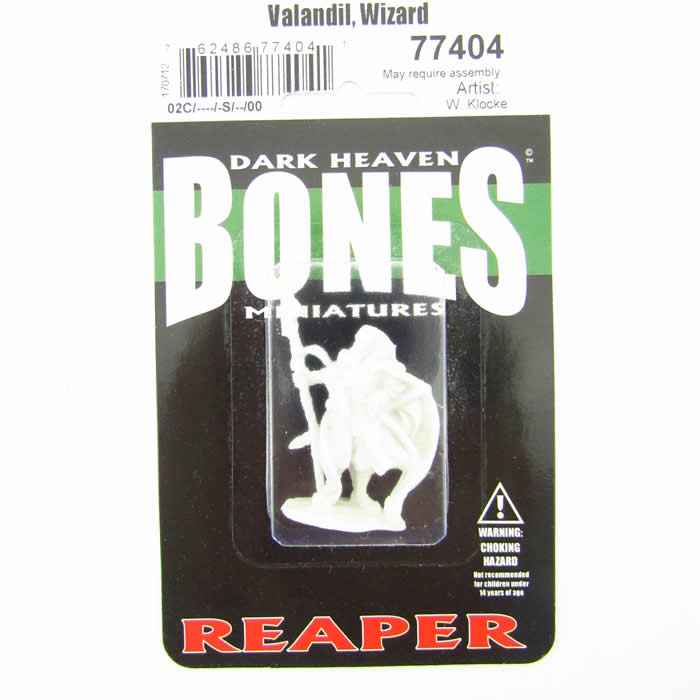 RPR77404 Valandil Wizard Miniature 25mm Heroic Scale Bones 2nd Image