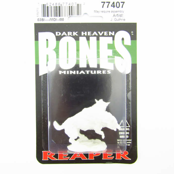 RPR77407 Death Dog Miniature 25mm Heroic Scale Bones 2nd Image