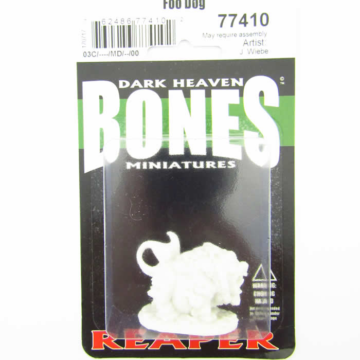 RPR77410 Foo Dog Miniature 25mm Heroic Scale Bones Reaper Miniatures 2nd Image