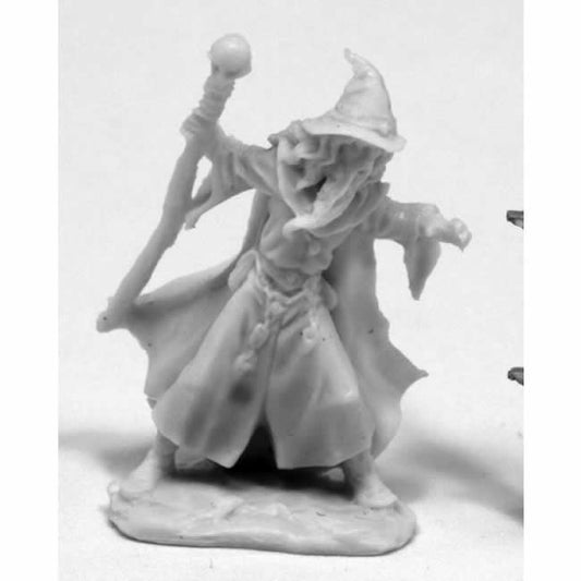 RPR77412 Lendil Blackroot Wizard Miniature 25mm Heroic Scale Bones Main Image