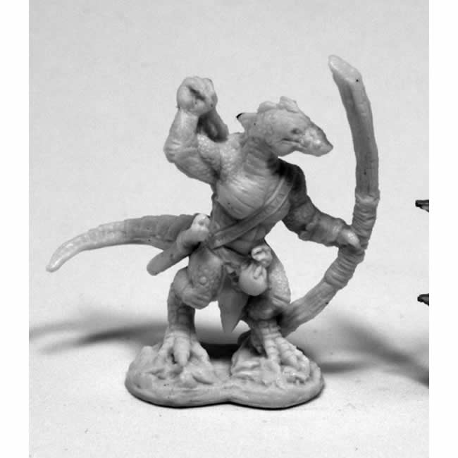 RPR77425 Lizardman Archer Miniature 25mm Heroic Scale Bones Main Image