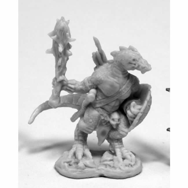 RPR77426 Lizardman With Club And Shield Miniature 25mm Heroic Scale Main Image