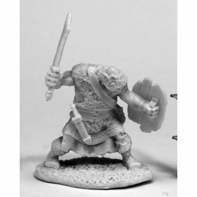 RPR77429 Orc Grunt Miniature 25mm Heroic Scale Bones Main Image