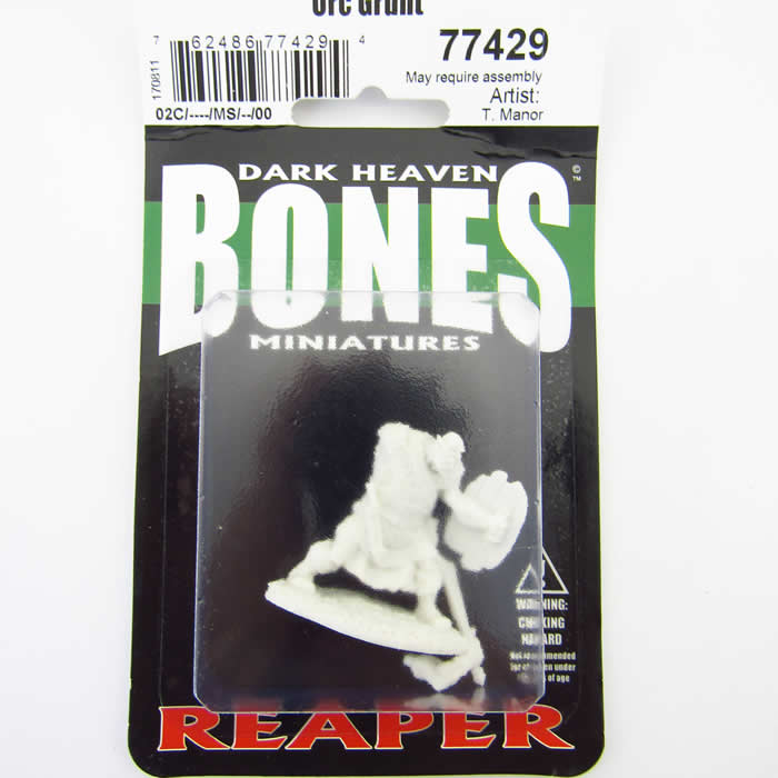 RPR77429 Orc Grunt Miniature 25mm Heroic Scale Bones 2nd Image