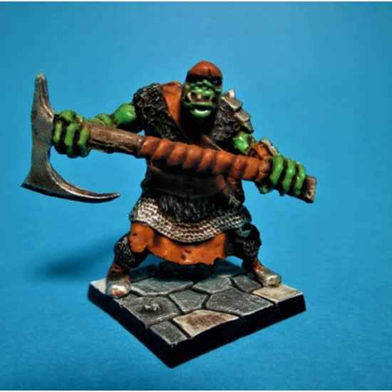 RPR77431 Orc Chopper With Two Handed Axe Miniature 25mm Heroic Scale Main Image