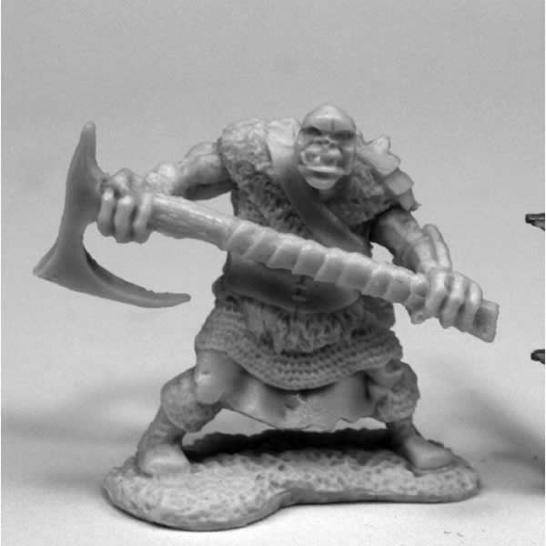 RPR77431 Orc Chopper With Two Handed Axe Miniature 25mm Heroic Scale 3rd Image