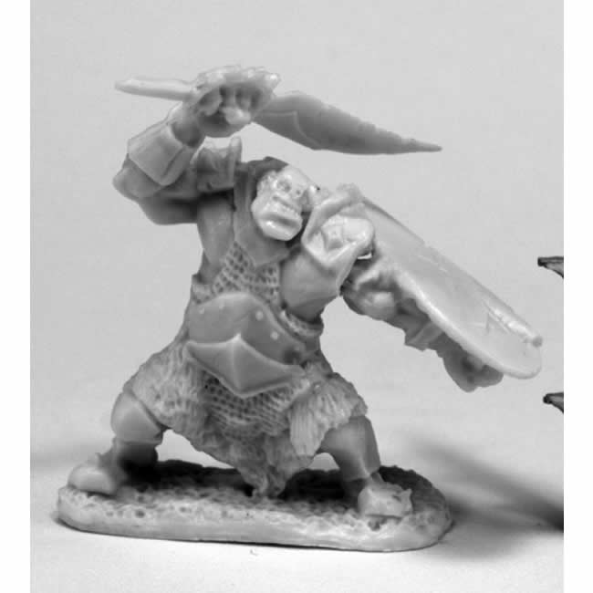 RPR77432 Orc Slicer Scimitar And Shield Miniature 25mm Heroic Scale Main Image