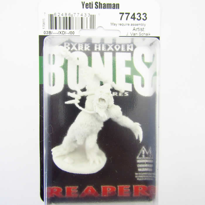 RPR77433 Yeti Shaman Miniature Miniature 25mm Heroic Scale Bones 2nd Image