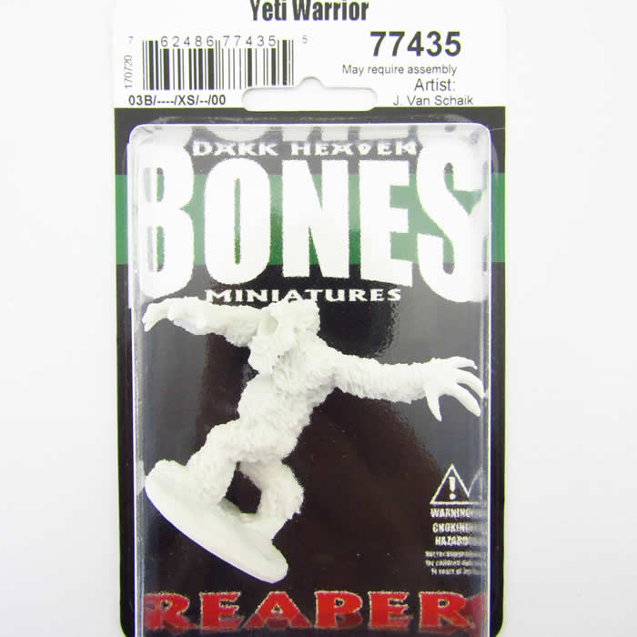 Reaper Miniatures 77435 Yeti Warrior, Bones Miniature