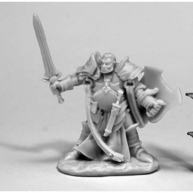 RPR77438 Jurden Half Orc Paladin Miniature 25mm Heroic Scale Main Image