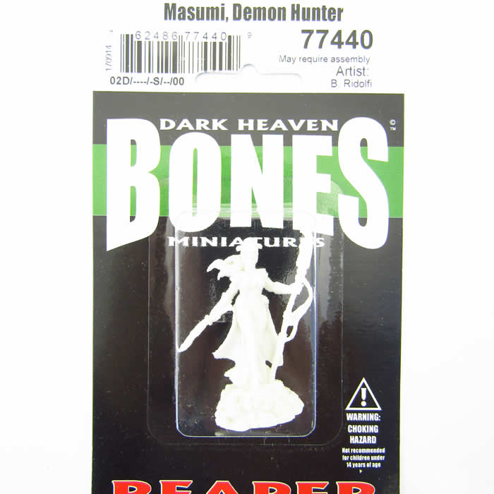 RPR77440 Masumi Demon Hunter Miniature 25mm Heroic Scale Bones 2nd Image