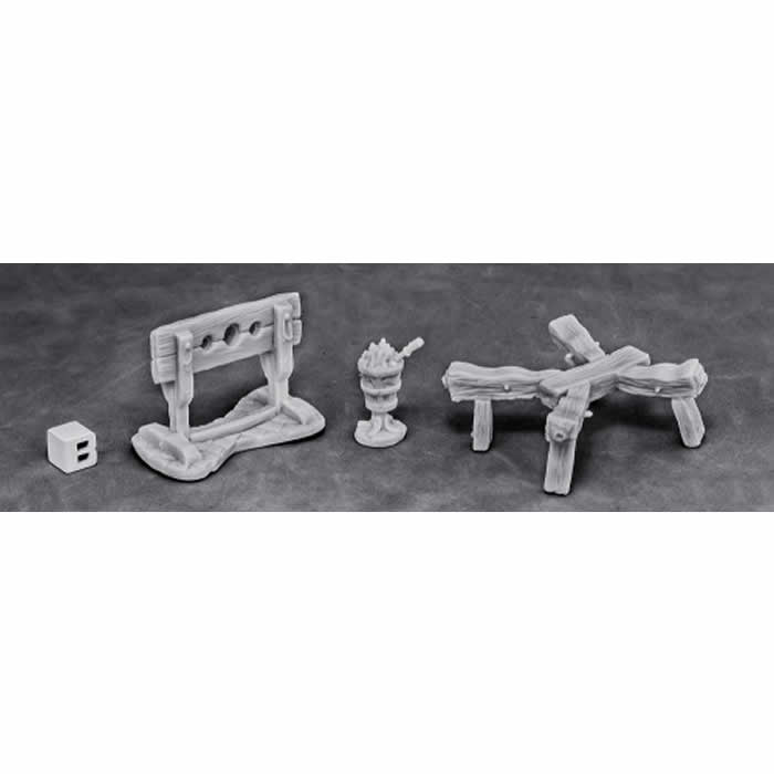 RPR77442 Torture Equipment Pack 1 Miniature 25mm Heroic Scale Main Image