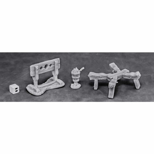 RPR77442 Torture Equipment Pack 1 Miniature 25mm Heroic Scale Main Image