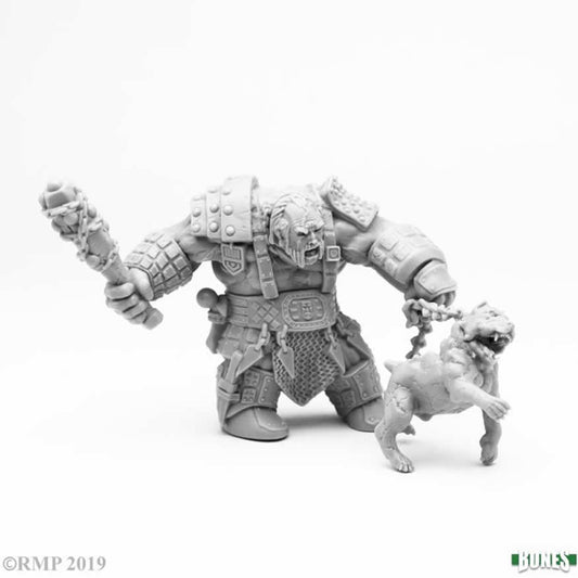 RPR77457 Fire Giant Huntsman with Hell Hound Miniature 25mm Heroic Scale Main Image