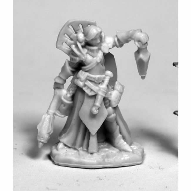 RPR77468 Christina, Female Cleric Miniature 25mm Heroic Scale Dark Heaven Bones Reaper Miniatures Main Image