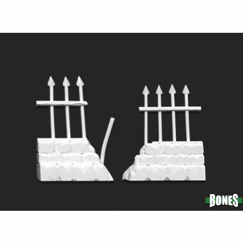 RPR77528 Graveyard Ruined Fences Miniature 25mm Heroic Scale Main Image