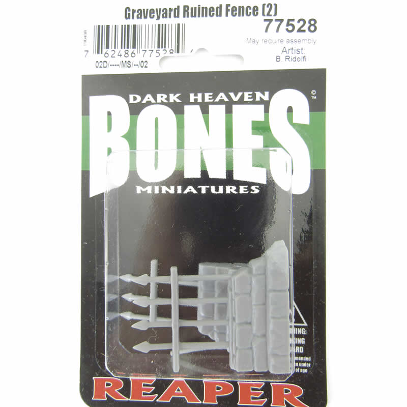 RPR77528 Graveyard Ruined Fences Miniature 25mm Heroic Scale 2nd Image