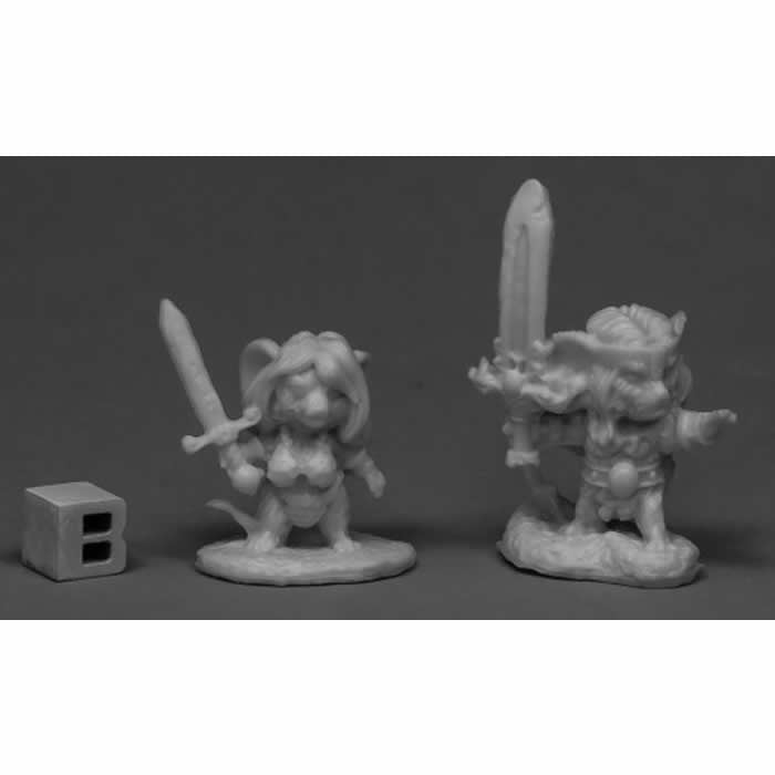 RPR77546 Two Barbarian Mouslings Miniature 25mm Heroic Scale Main Image