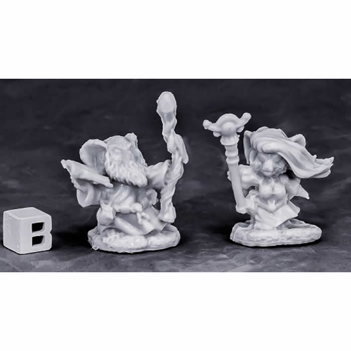 RPR77548 Two Wizard Mouslings Miniature 25mm Heroic Scale 3rd Image