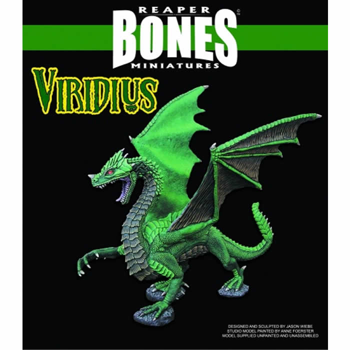 RPR77555 Viridius Great Dragon Miniature 25mm Heroic Scale Dark Heaven Main Image