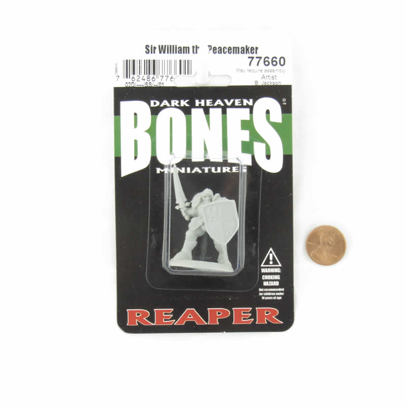 RPR77660 Sir William The Peacemaker Miniature 25mm Heroic Scale Figure Dark Heaven Bones 2nd Image