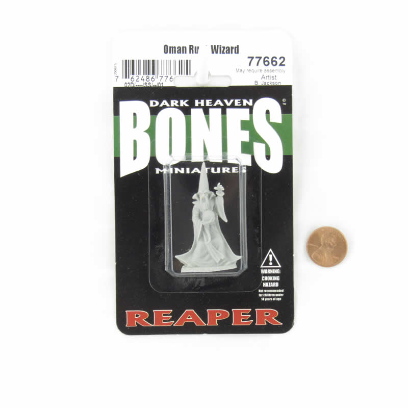 RPR77662 Oman Ruul Wizard Miniature 25mm Heroic Scale Figure Dark Heaven Bones 2nd Image